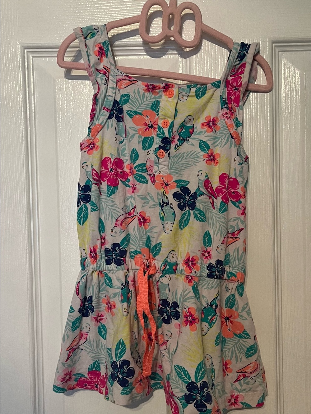 Carter’s Girls Tropical Bird Summer Dress – Size 4T